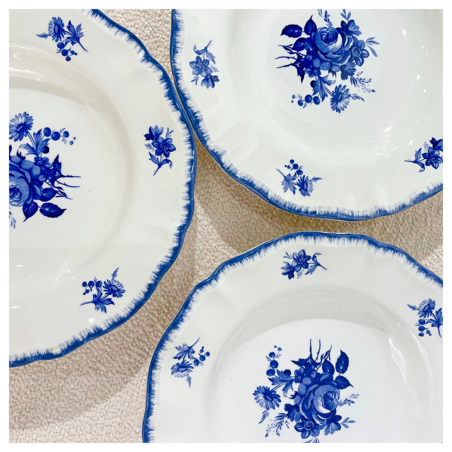 ROSE BLEUE - Assiettes creuses