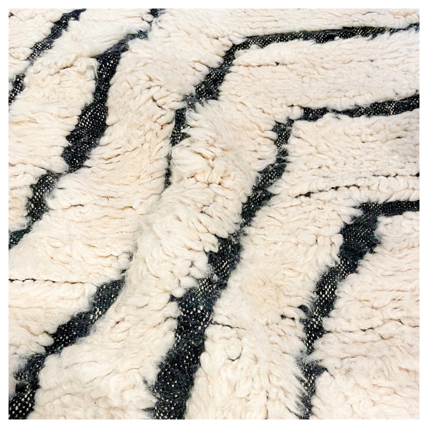 Fluffy graphique - Tapis berbère XXL