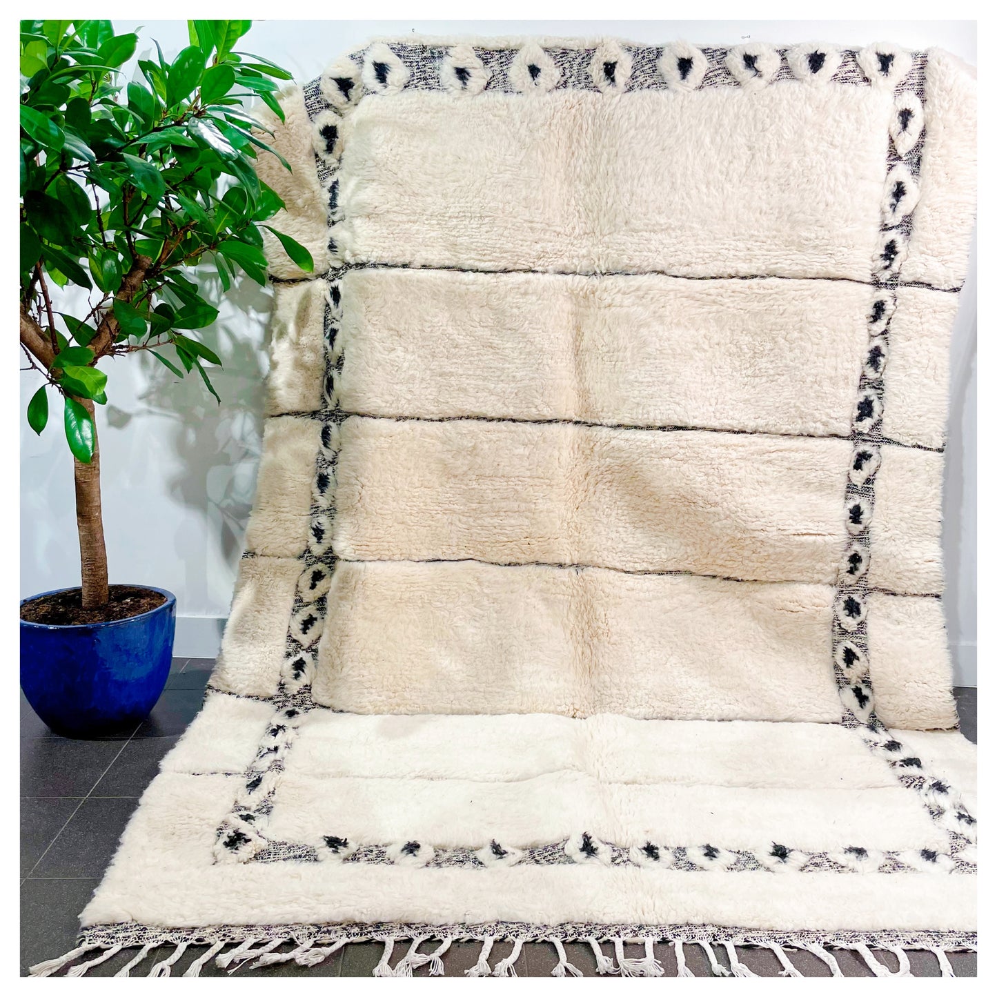 Fluffy frame - Tapis berbère XXL