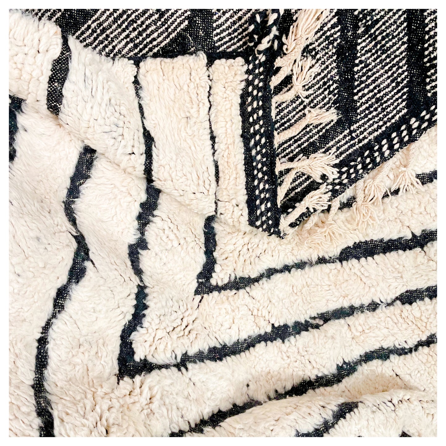 Fluffy graphique - Tapis berbère XXL