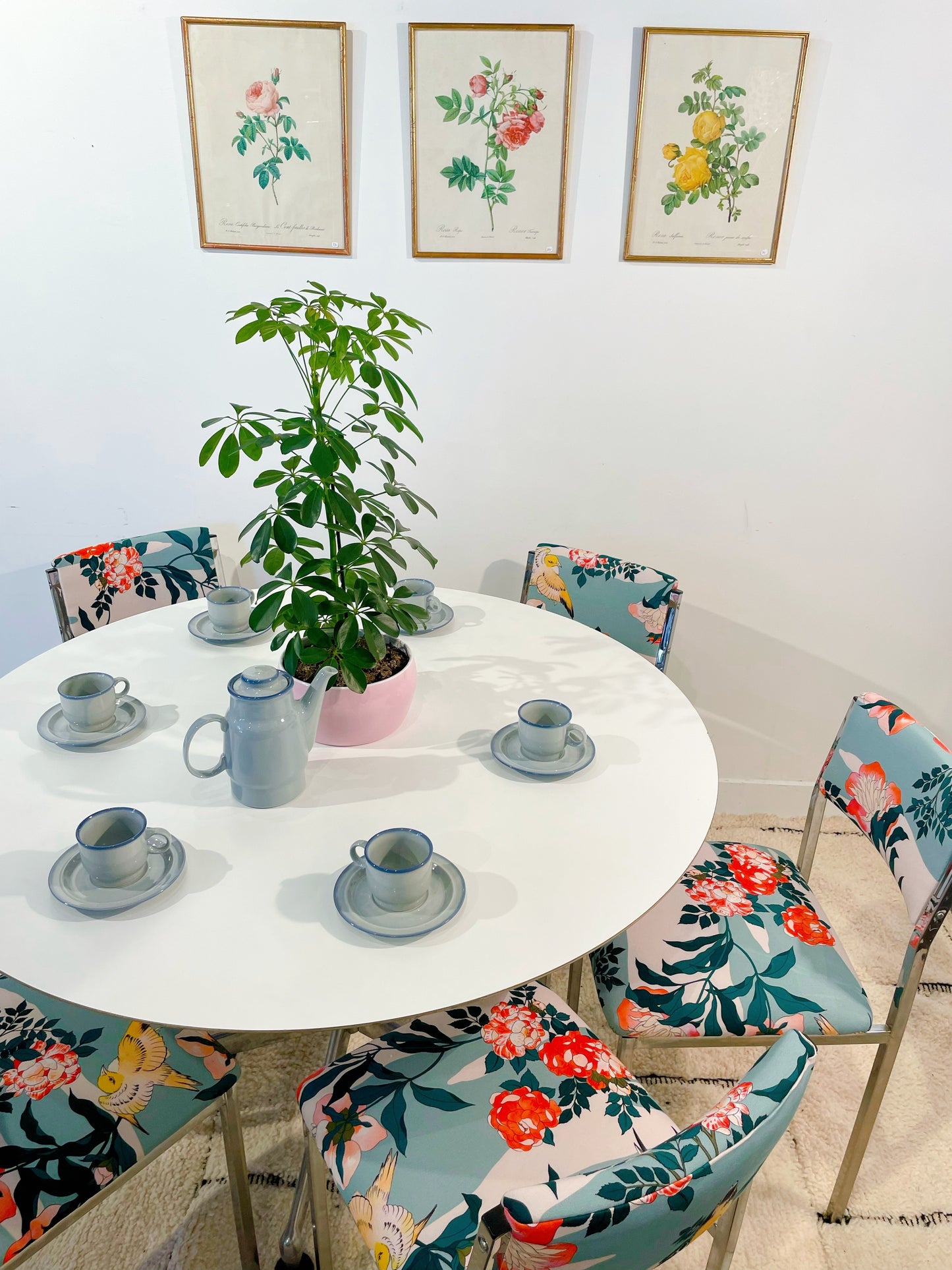 Table à manger vintage 120cm
