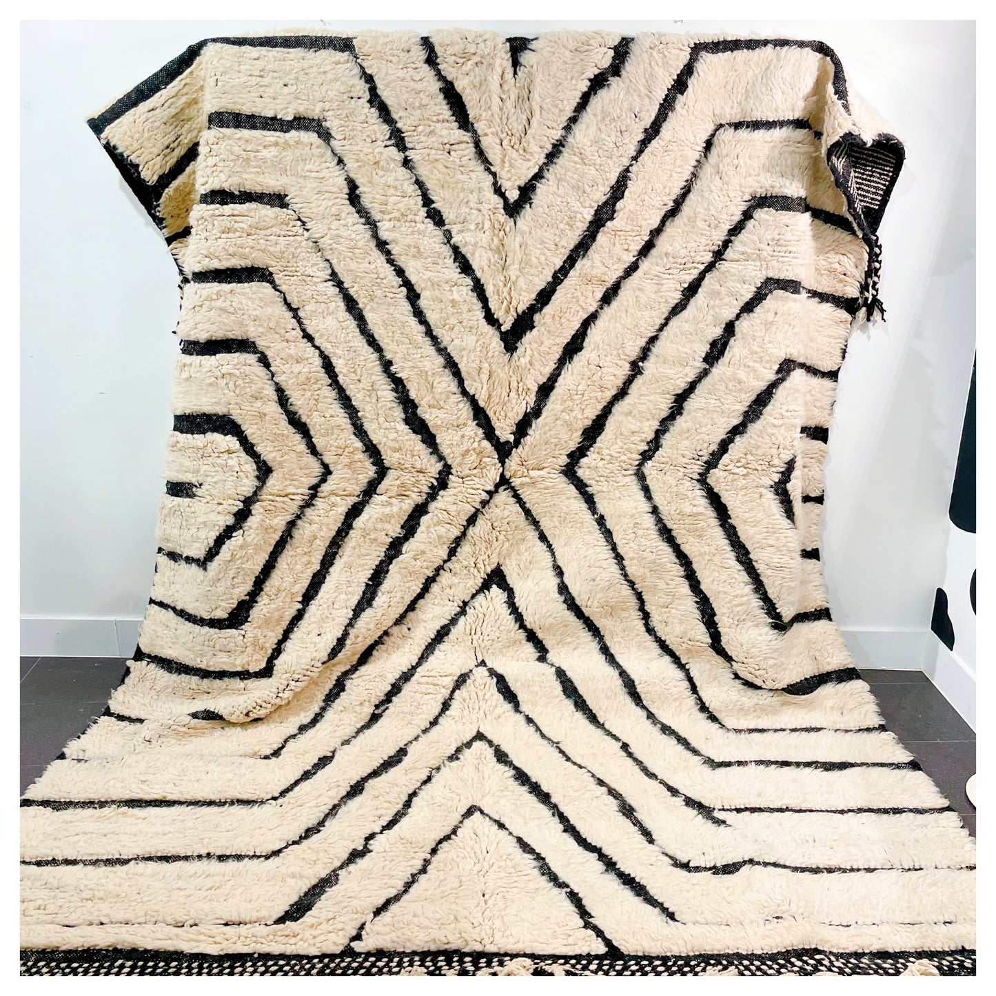 Fluffy graphique - Tapis berbère XXL