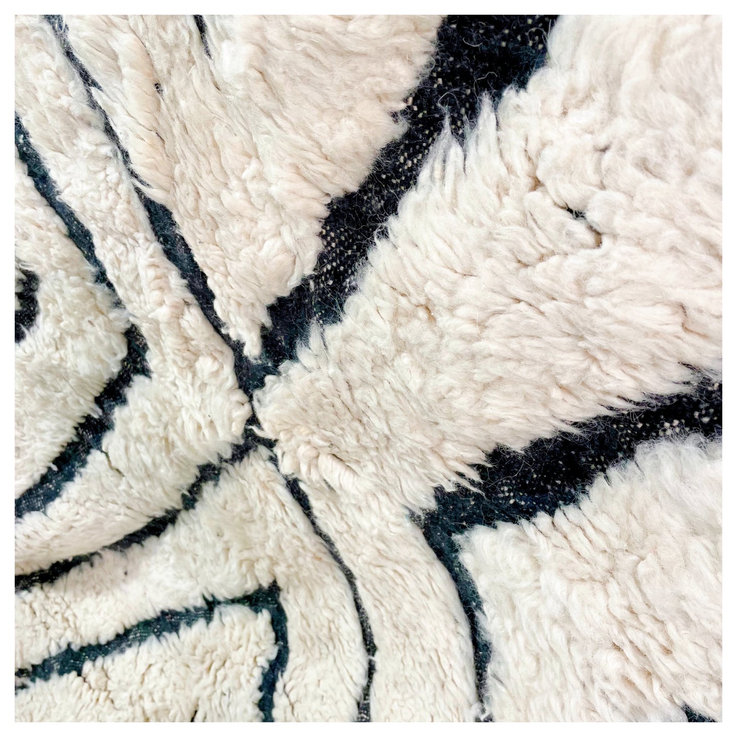 Fluffy graphique - Tapis berbère XXL