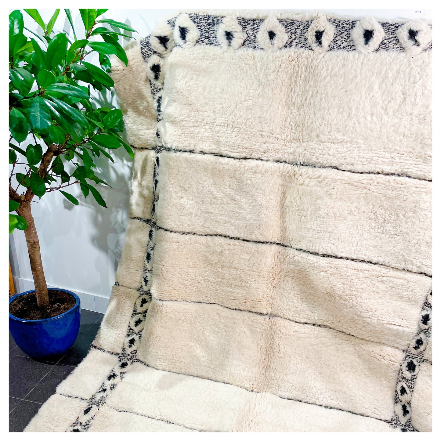Fluffy frame - Tapis berbère XXL