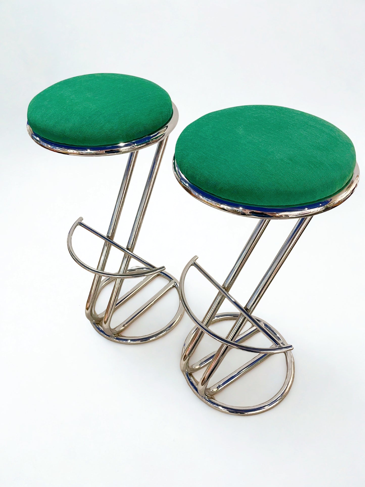 Tabouret de bar vintage chromé