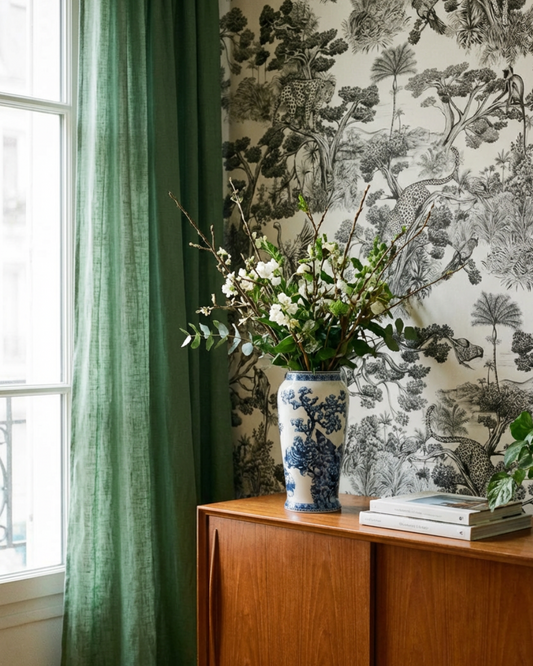 Vase - Villeroy & Boch. Décor bleu et blanc