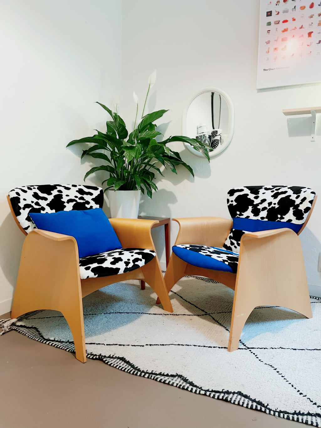 Fauteuil design motif vache de Casal – Federico Giner. Espagne