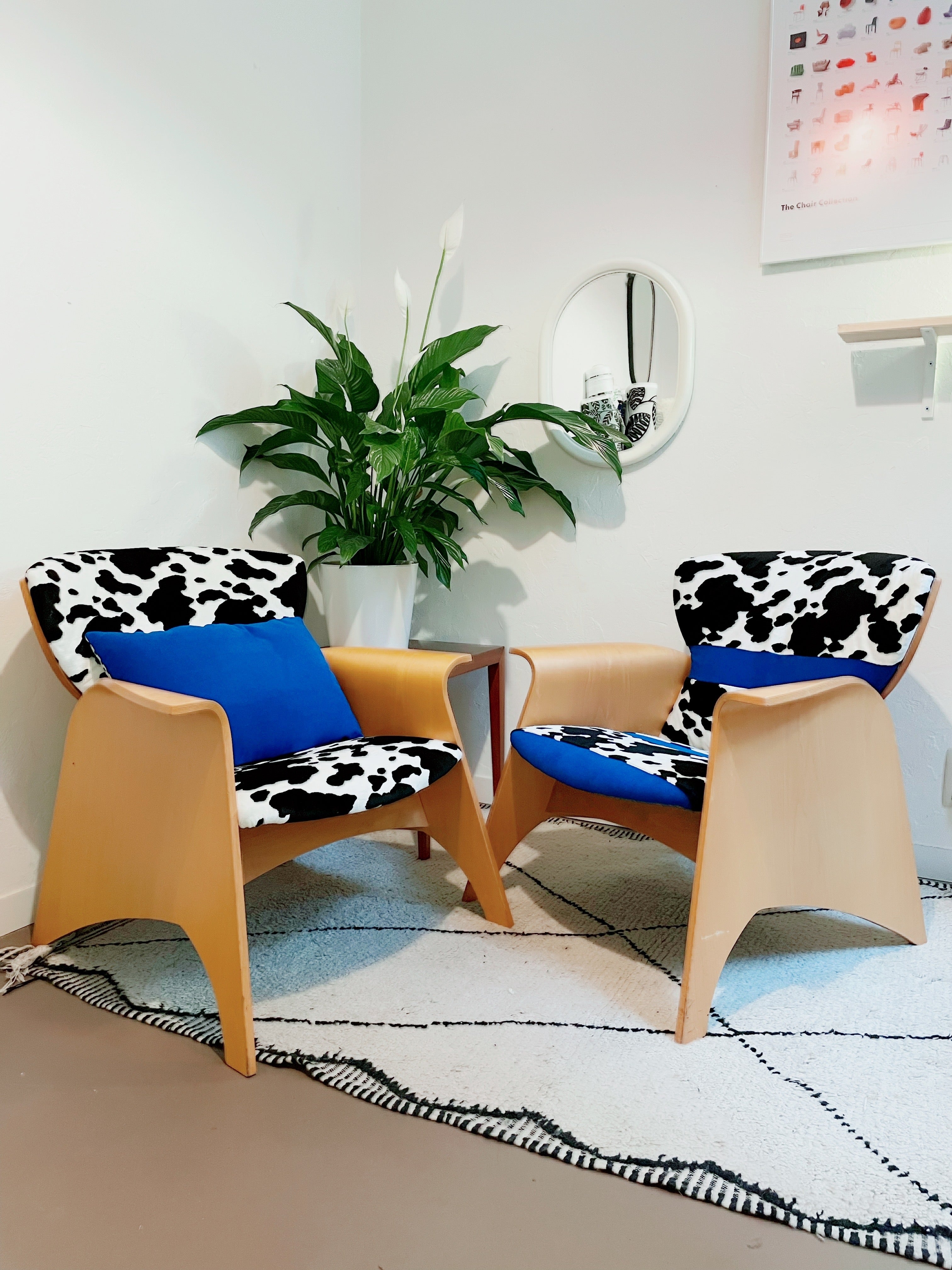Fauteuil design motif vache de Casal – Federico Giner. Espagne