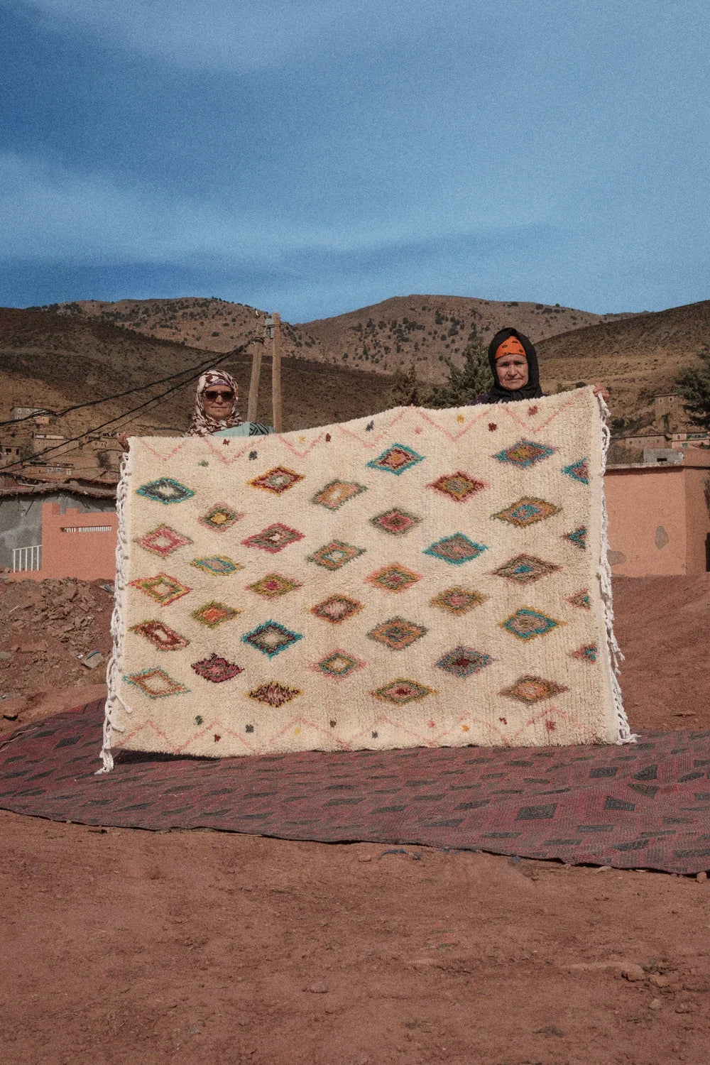 Tapis berbère losanges - 200x140cm