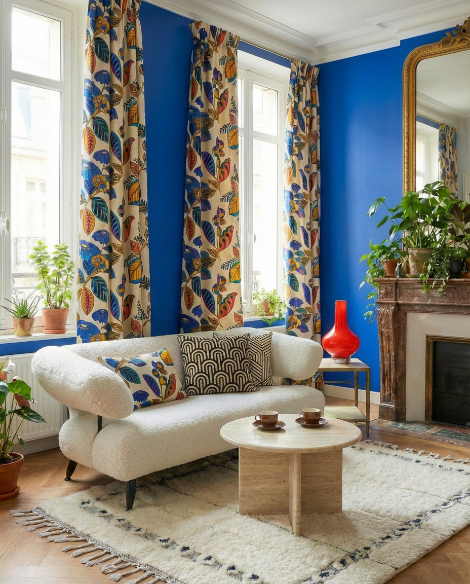 Table d’appoint vintage à double plateau marbre – années 60