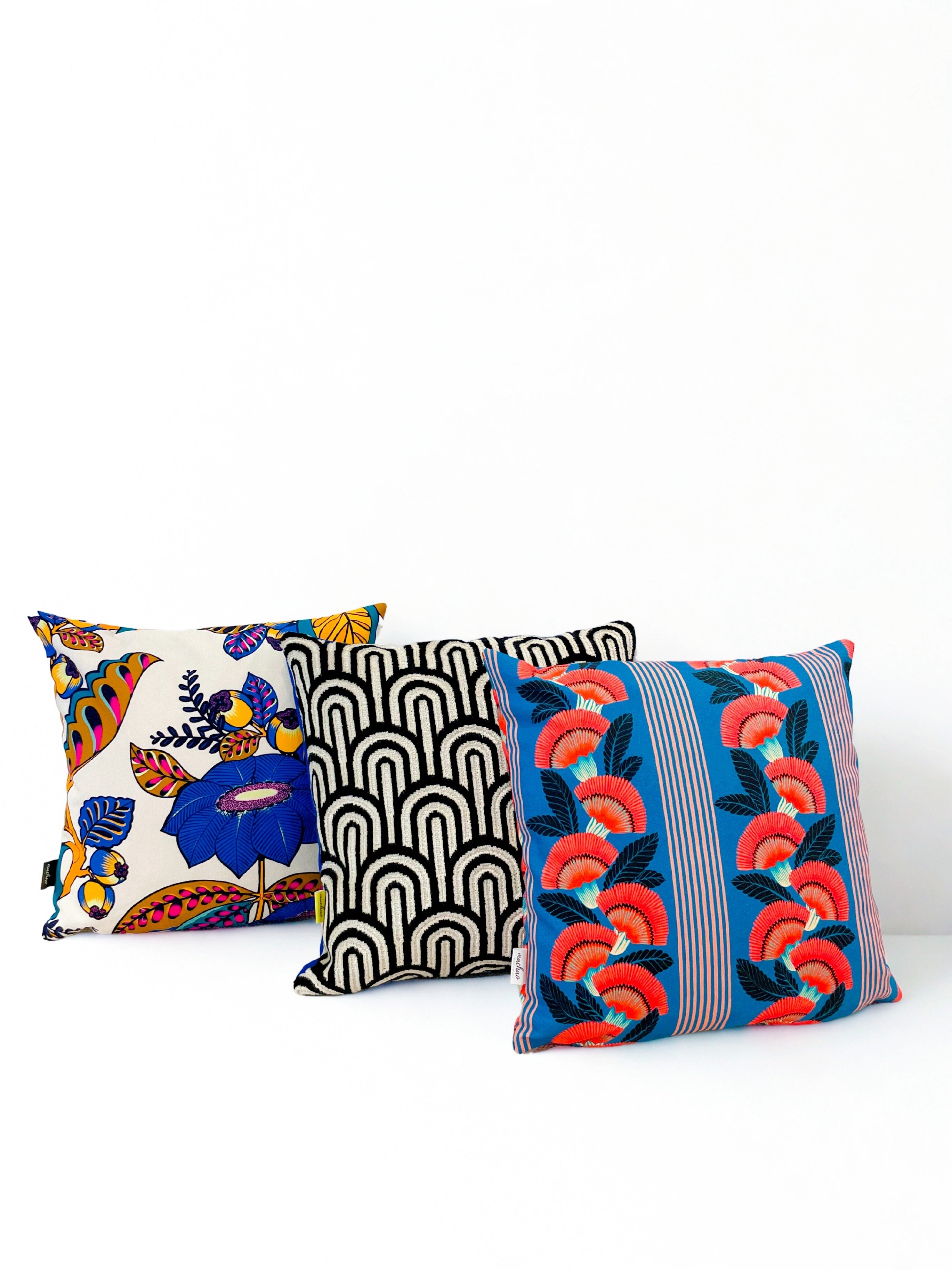 Coussin Handmade - Tissu Thevenon Art Déco Memphis