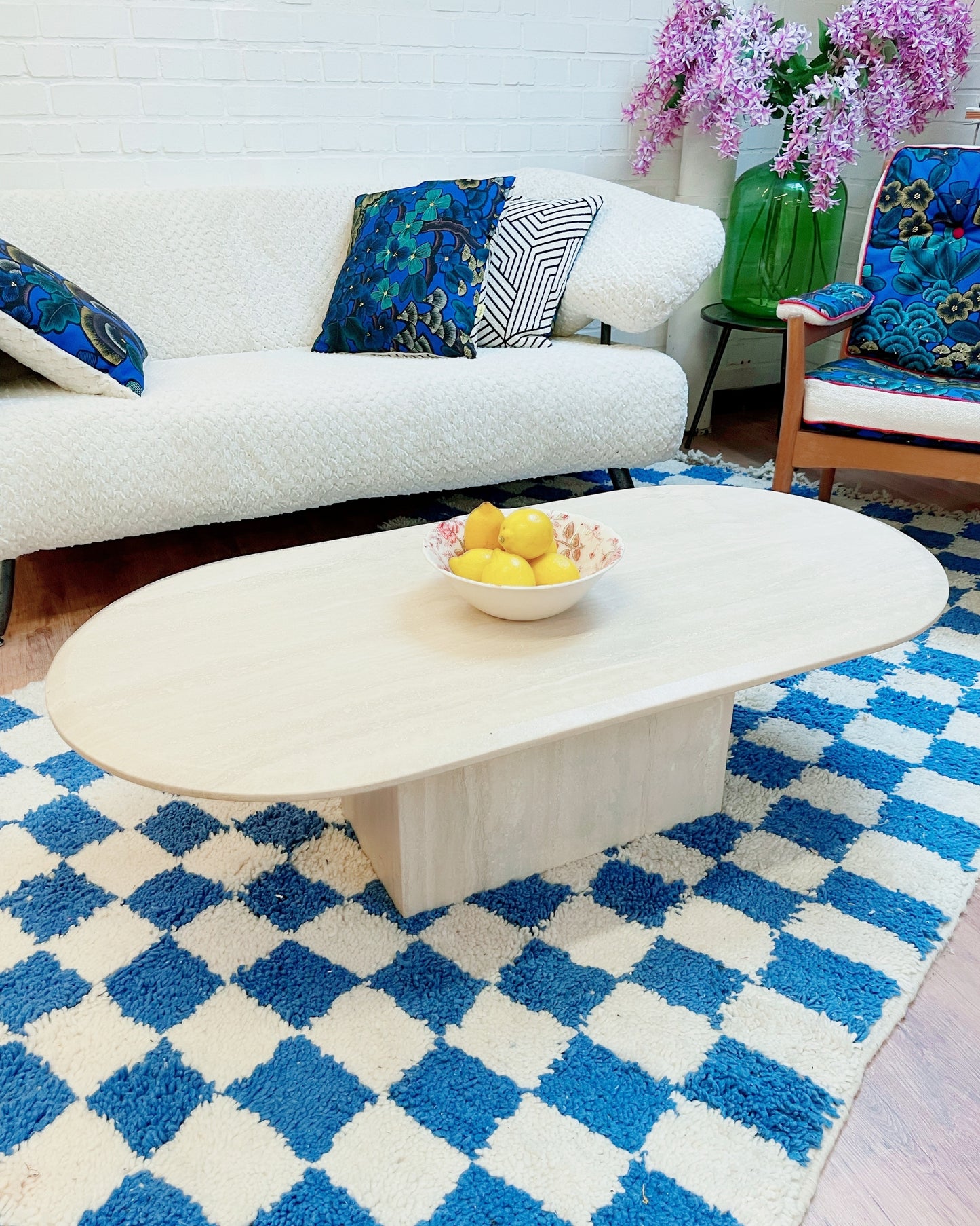 Canapé vintage années 50–60 entièrement regarni