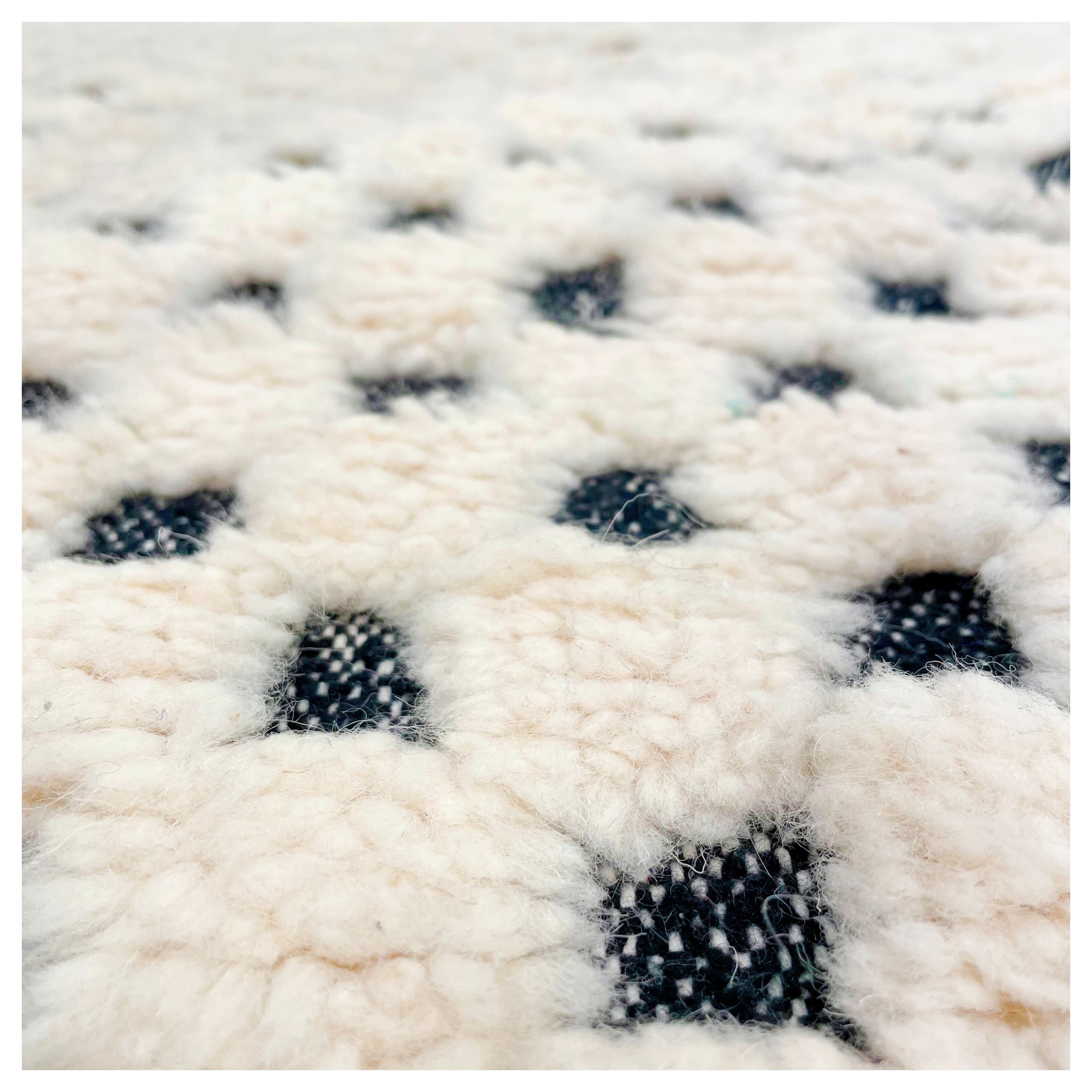 Tapis berbère Graphique noir & blanc - 160x120cm