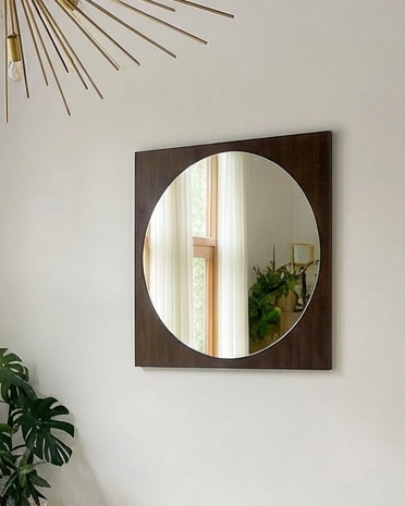 Grand Miroir Space Age scandinave - ø65cm