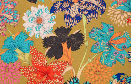 Coussins handmade - Tissu Thevenon Kimono fond or