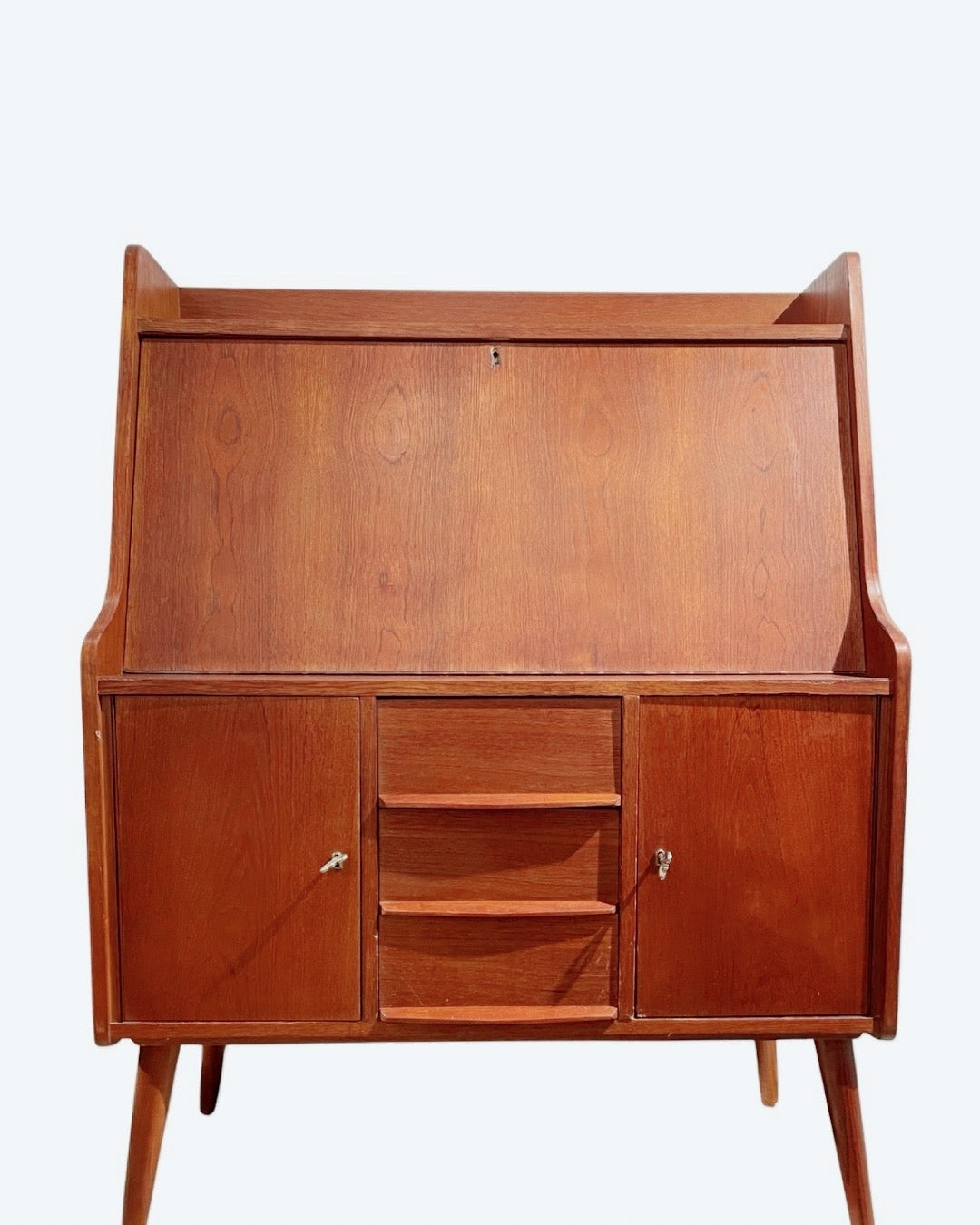 Secrétaire vintage Mid-Century - fond geisha