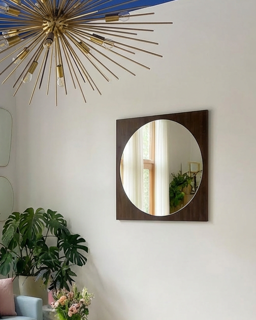Grand Miroir Space Age scandinave - ø65cm