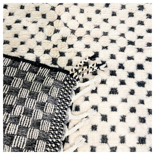 Tapis berbère Graphique noir & blanc - 160x120cm