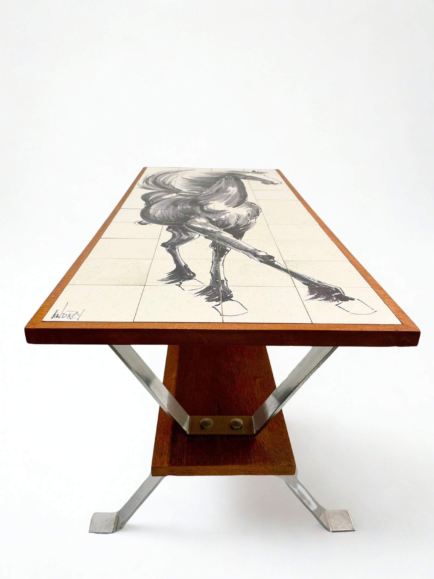 Table basse vintage signée ANDREY