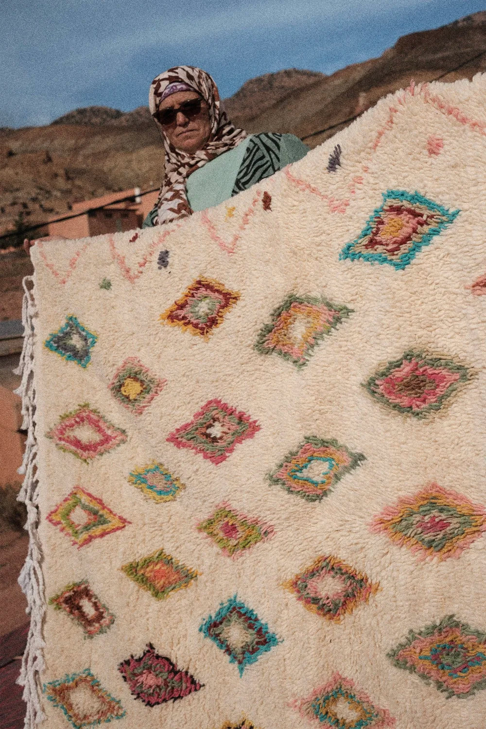 Tapis berbère losanges - 200x140cm