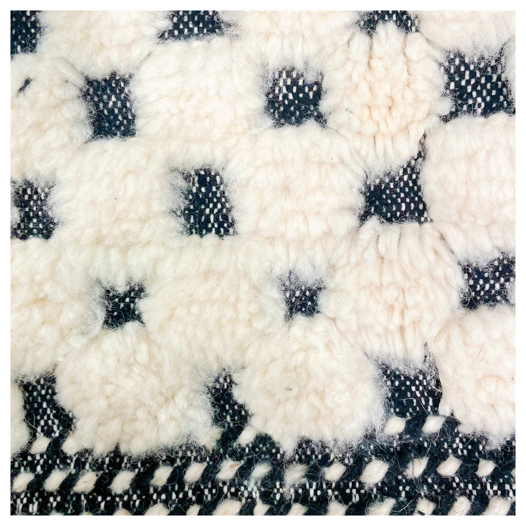 Tapis berbère Graphique noir & blanc - 160x120cm