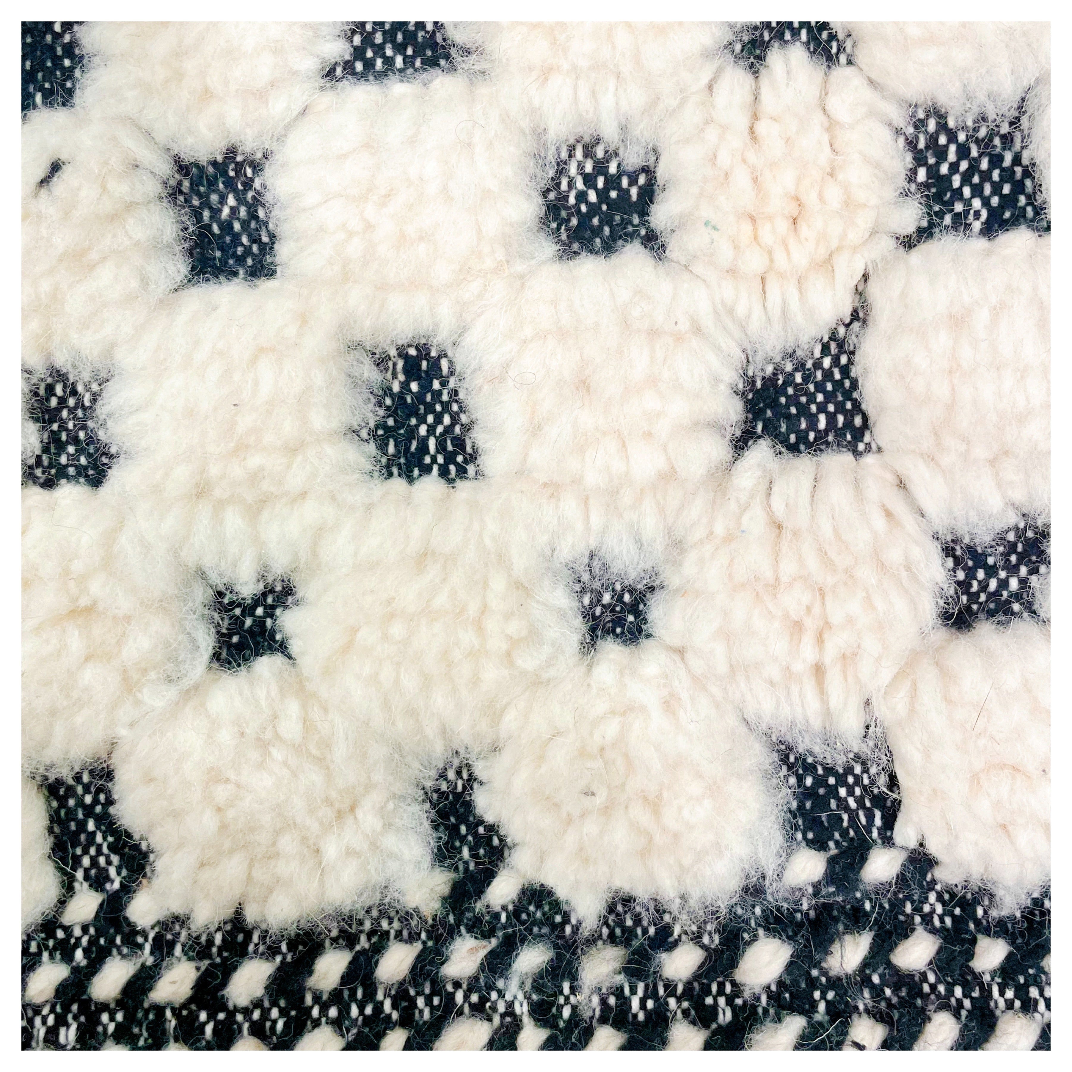 Tapis berbère Graphique noir & blanc - 160x120cm