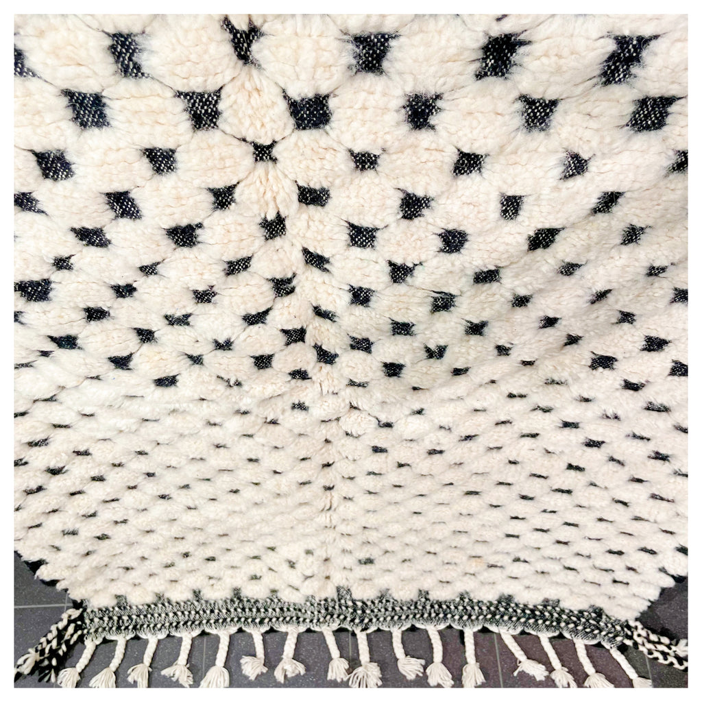 Tapis berbère Graphique noir & blanc - 160x120cm