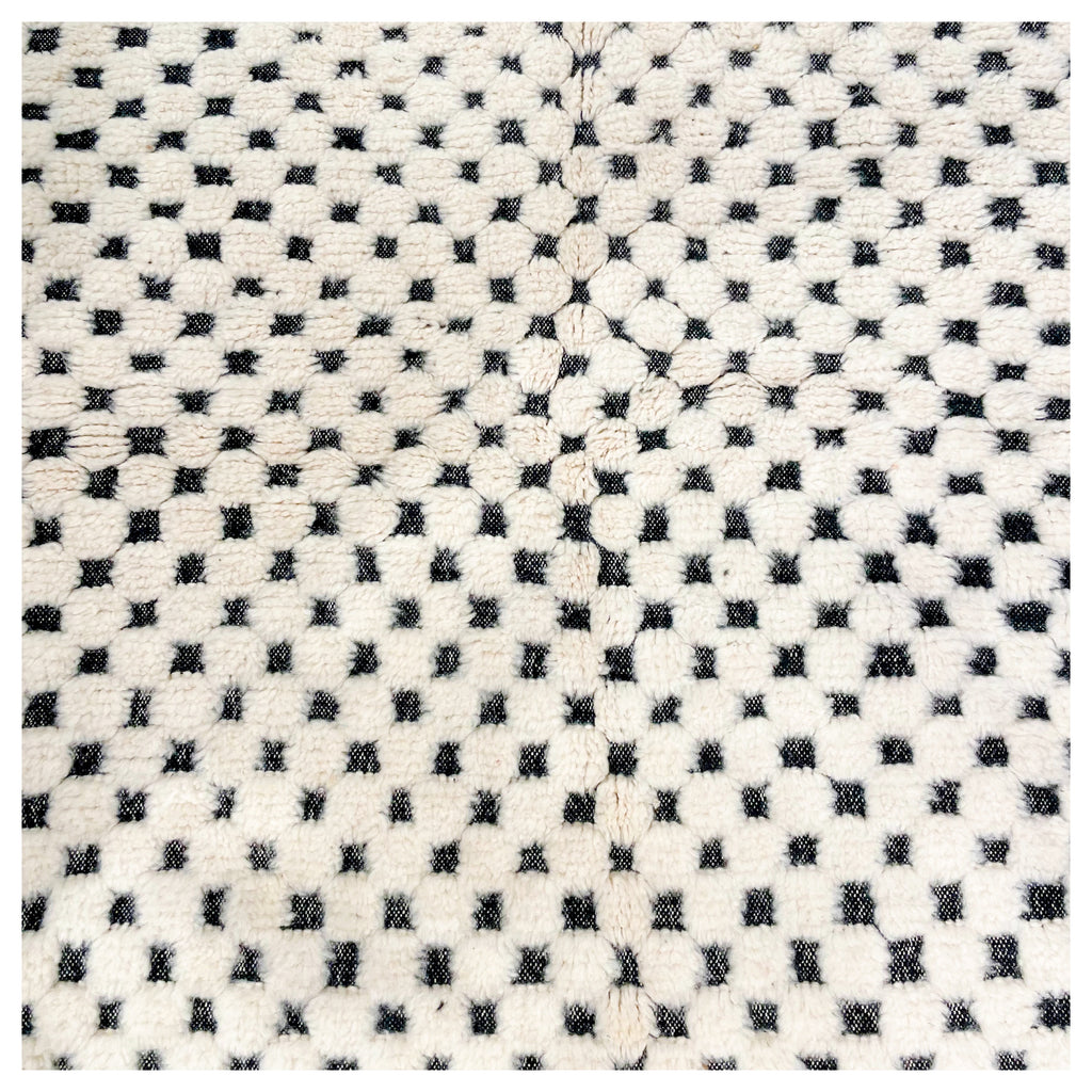 Tapis berbère Graphique noir & blanc - 160x120cm