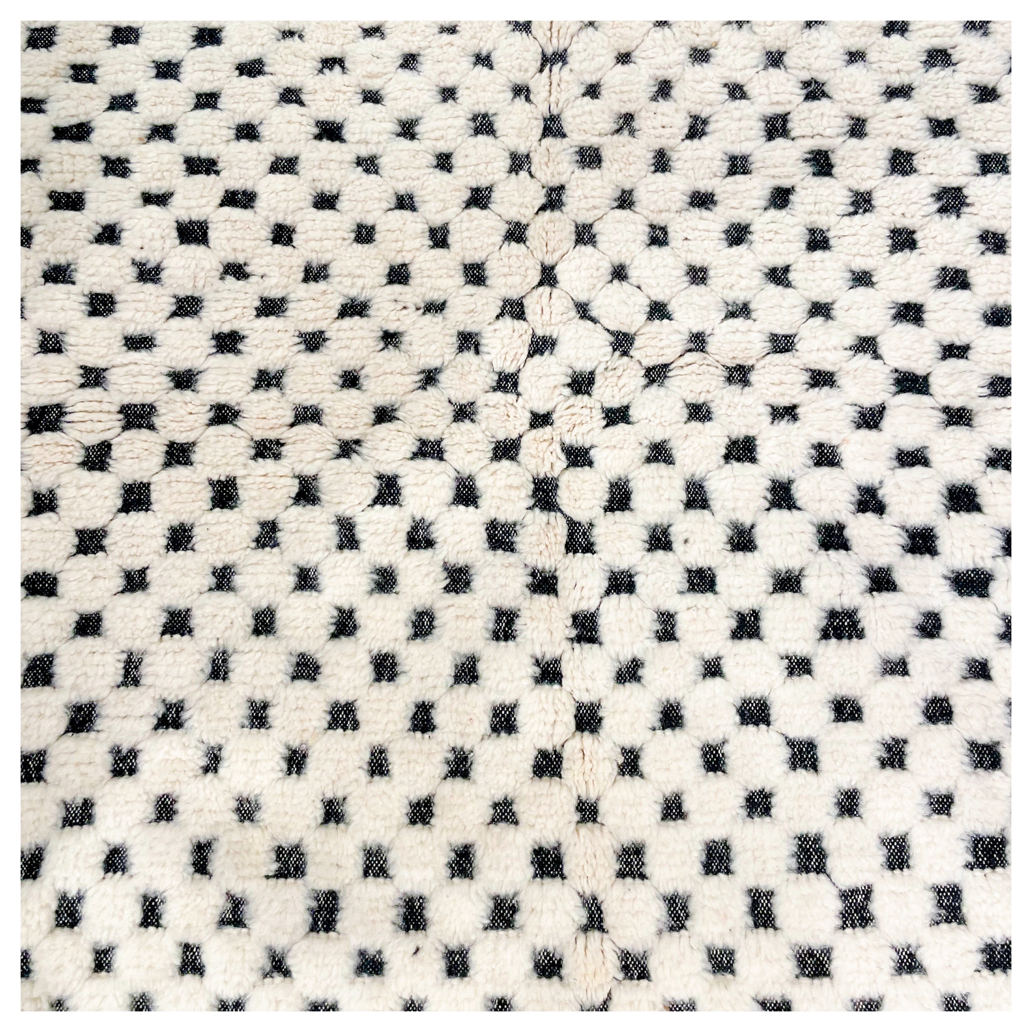 Tapis berbère Graphique noir & blanc - 160x120cm