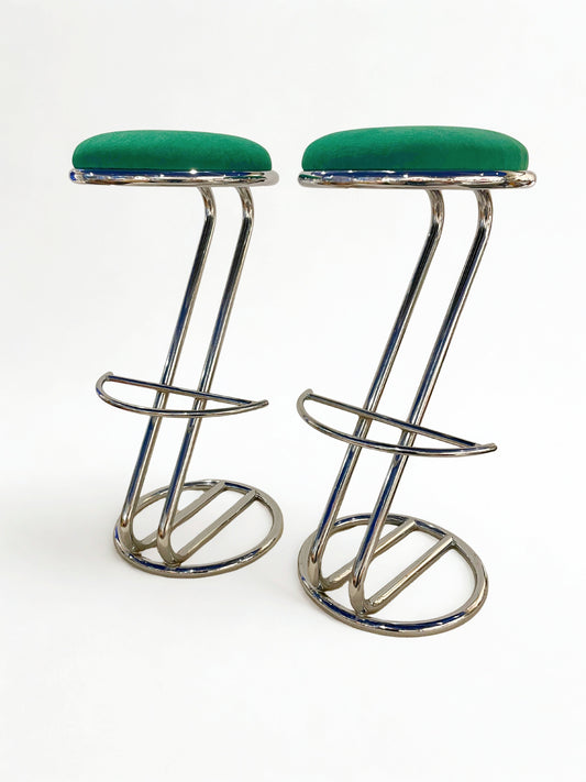 Tabouret de bar vintage chromé