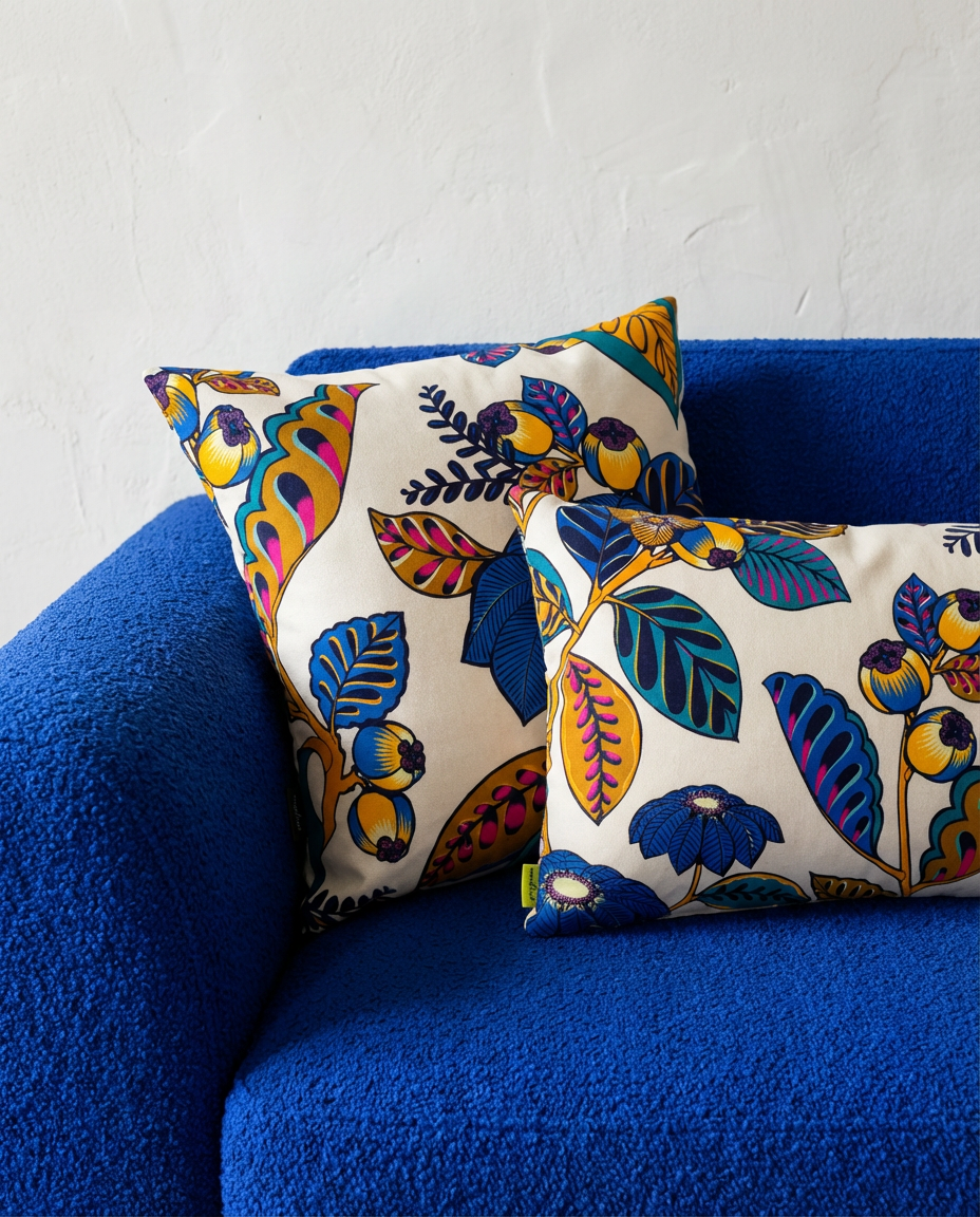 Coussins handmade - Tissu Garden Land Thevenon