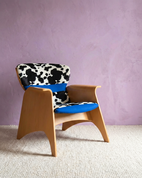 Fauteuil design motif vache de Casal – Federico Giner. Espagne